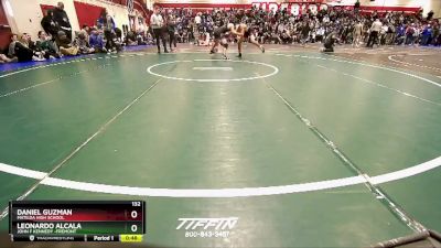 132 lbs Cons. Round 2 - Leonardo Alcala, John F Kennedy -Fremont vs Daniel Guzman, Matilda High School