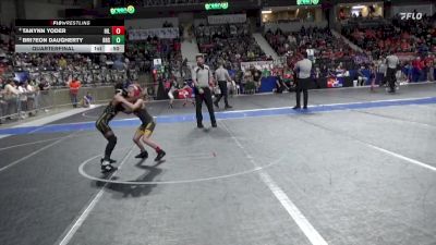 60 lbs Quarterfinal - Bri?eon Daugherty, RSA Red Storm vs TANYNN YODER, Hillsboro