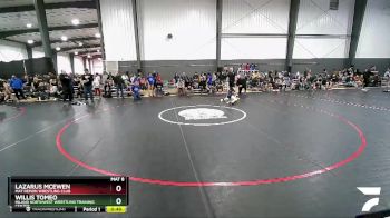 87 lbs 1st Place Match - Lazarus McEwen, Mat Demon Wrestling Club vs Willis Tomeo, Inland Northwest Wrestling Training Center
