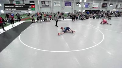 Junior Boys - 132 lbs Cons. Round 4 - John David Shattuck, Alabama Takedown Academy vs Porter Mills, Team Idaho Wrestling Club