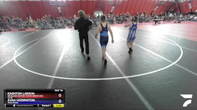 117 lbs Cons. Semi - Kashton Larson, Richland Center Youth Wrestling Club vs Evan Hoisington, Wisconsin