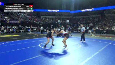 145 lbs Quarterfinal - Jestinah Solomua, Corona (SS) vs Anakarla Hernandez, St Helena (NC)