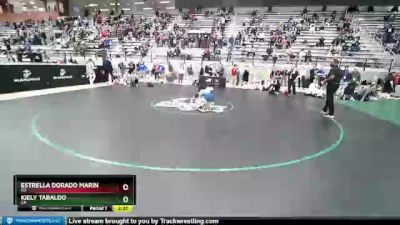 53 lbs Quarterfinal - Estrella Dorado Marin, CO vs Kiely Tabaldo, CA