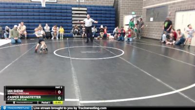 43 lbs Quarterfinal - Ian Shenk, Homedale Wrestling vs Casper Branstetter, Hi Desert Mat Club