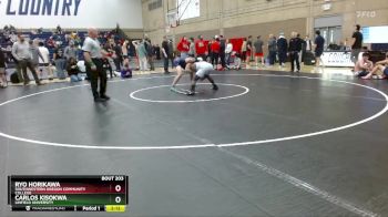149 lbs Cons. Round 3 - Carlos Kisokwa, Linfield University vs Ryo Horikawa, Southwestern Oregon Community College