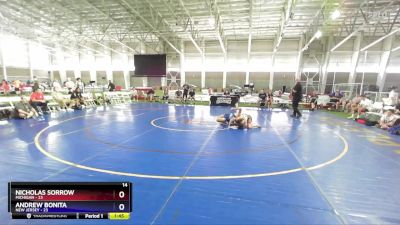 120 lbs Placement Matches (8 Team) - Nicholas Sorrow, Michigan vs Andrew Bonita, New Jersey