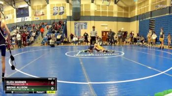 90 lbs Cross Bracket (8 Team) - Bronx Allison, Delta Wrestling Club Inc. vs Eliza Warner, Leo Wrestling Club