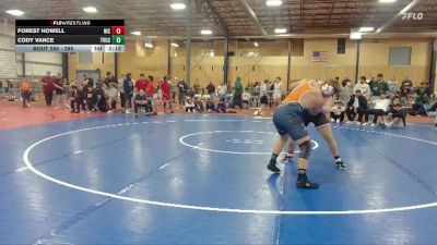 285 lbs Cons. Round 4 - Forest Howell, North Idaho College vs Cody Vance, Treasure Valley Community College