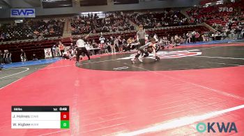 66 lbs Quarterfinal - Jacobi Holmes, Cowboy Wrestling Club vs Waylen Higbee, Morrison Takedown Club