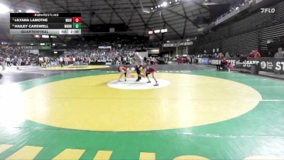 Girls 3A 130 lbs Quarterfinal - Lilyana Lamothe, White River (Girls) vs Hailey Carswell, Monroe (Girls)