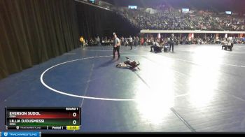 Round 1 - Everson Sudol, Iowa vs Lillia Djousmessi, Iowa