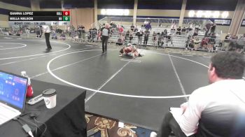 136 lbs Consi Of 8 #2 - Gianna Lopez, Rolling Hills WC vs Bella Nelson, N8