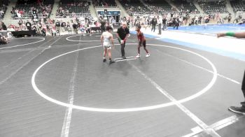 70 lbs Consi Of 8 #1 - Levi Ezell, Tulsa North Mabee Stampede vs Kason Wolfe, Keystone Wrestling Club