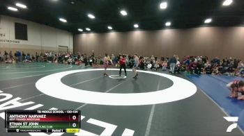 130-134 lbs Round 1 - Anthony Narvaez, Best Trained Wrestling vs Ethan St John, Liberty Warriors Wrestling Club