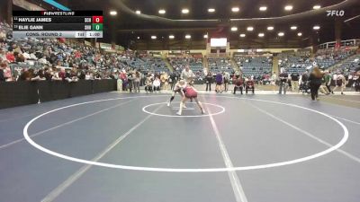 105 lbs Cons. Round 2 - Haylie James, Salina-Central Hs vs Elie Gann, Spring Hill HS