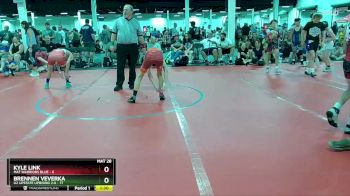 88 lbs Round 4 (6 Team) - Brennen Veverka, U2 Upstate Uprising 2.0 vs Kyle Link, Mat Warriors Blue