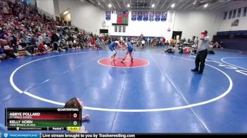 136-141 lbs Quarterfinal - Abbye Pollard, CY Middle School vs Kelly Horn, Twin Spruce Jr High