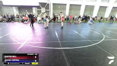 165 lbs Quarterfinal - Hunter Bell, ID vs Wayne Cortina, CA