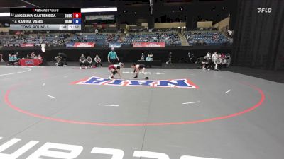 103 lbs Cons. Round 5 - 4 Karina Vang, Doane vs Angelina Casteneda, Cumberlands