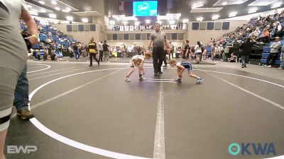 52 lbs Quarterfinal - Logan Snyder, Hennessey Takedown Club vs Case Combs, Cowboy Wrestling Club