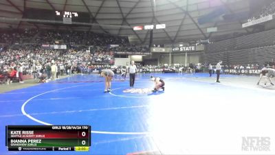 Girls 1B/2B/1A/2A 170 Quarterfinal - Ihanna Perez, Grandview (Girls) vs Kate Risse, Seattle Academy (Girls)