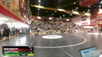 130 lbs Champ. Round 2 - Tawny Bertolini, Greybull/Riverside vs Makenna Hansen, Pinedale