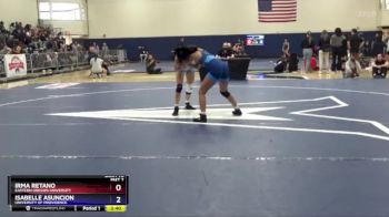 116 lbs Cons. Semi - Isabelle Asuncion, University Of Providence vs Irma Retano, Eastern Oregon University