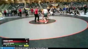 220 lbs Finals (8 Team) - Hagen Greer, 4A Henley vs Waylon Riedel, 4A Estacada