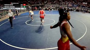 G 120 lbs Champ. Round 2 - Nevaeh Onezine, Rayne Girls vs Natalie Davis, Haughton Girls