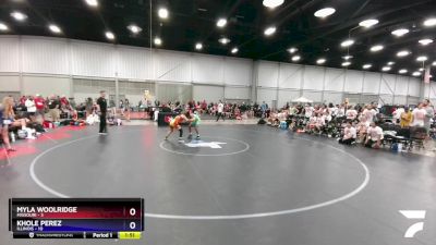 105 lbs Round 1 (6 Team) - Myla Woolridge, Missouri vs Khole Perez, Illinois