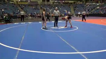 132 lbs Cons. Round 1 - Maddie Snowbarger, Derby vs Haley Haltom, Tecumseh-Shawnee Heights