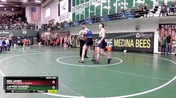 144 lbs Cons. Round 5 - Layton Hughes, Miami East (Casstown) vs Ben James, Sandusky Central Catholic
