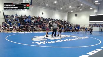 114 lbs 2nd Wrestleback (8 Team) - London Loftin, Oak Grove High School vs Zailey Overstreet, Long Beach