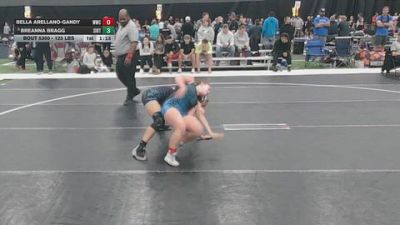 125 lbs Champ. Rd Of 32 - Breanna Bragg, Silverback RTC vs Bella Arellano-Gandy, Westside Wrestling Club