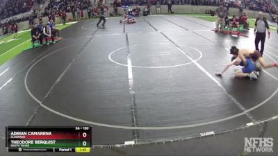 120 lbs Quarterfinal - Theodore Berquist, South Tahoe vs Adrian Camarena, Eldorado