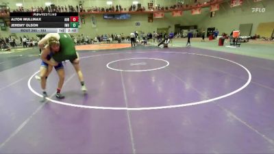 184 lbs Cons. Round 1 - Jeremy Olson, Illinois Wesleyan vs Alton Mullinax, Aurora Universtiy