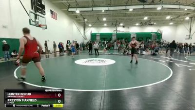 215 lbs Quarterfinal - Preston Maxfield, Lyman vs Hunter Borud, Natrona County