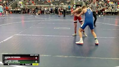 105 lbs Cons. Semi - Jaxon Petersen, UWC vs Carter Hanes, MWC Wrestling Academy