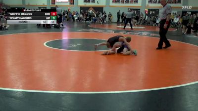 65 lbs Round 1 - Wyatt Hawkins, Alburnett Mat Pack vs Griffin Osgood, Big Game Wrestling Club