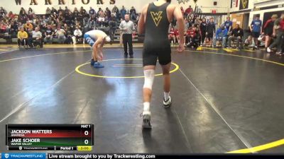 195 lbs Quarterfinal - Jackson Watters, Anamosa vs Jake Schoer, Wapsie Valley