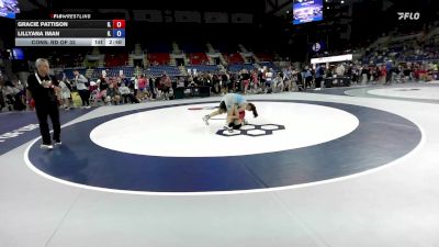 100 lbs Cons. Rd Of 32 - Gracie Pattison, IL vs Lillyana Iman, IL