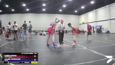 130 lbs Semifinal - Xavier Gonzalez, Talon vs Cobin Rabon, Unattached