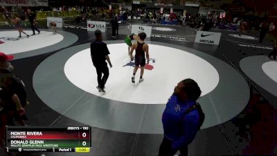 190 lbs Cons. Round 2 - Monte Rivera, California vs Donald Glenn, Willits Grapplin Pack Wrestling