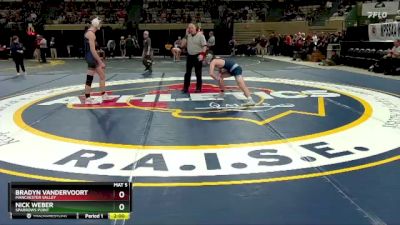 138-2A/1A Quarterfinal - Bradyn VanDerVoort, Manchester Valley vs Nick Weber, Sparrows Point