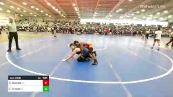 182 lbs Round Of 64 - Kelvin Daniels, NC vs Eli Brown, GA