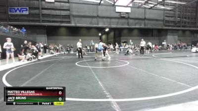 105 lbs Quarterfinal - Matteo Villegas, Kansas Young Guns Wrestling Cl vs Jace Bruns, Beloit