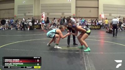 Placement - Kaylee Thompson, Untouchables vs Ariana Weber, Beast Mode WA Green