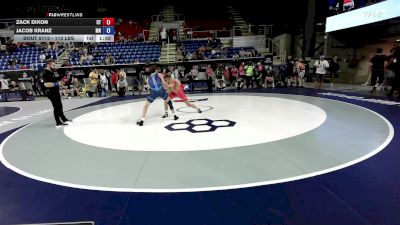 113 lbs Cons. Sub-rd Of 32 - Zack Dixon, CT vs Jacob Kranz, MN