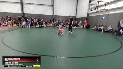 87-93 lbs Round 3 - Quinn Barnett, NWWC vs Sophie White, Pioneer Grappling Academy