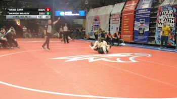 150 Class 2 lbs Cons. Round 3 - Gaige Carr, Excelsior Springs vs Dawson Manley, Seneca
